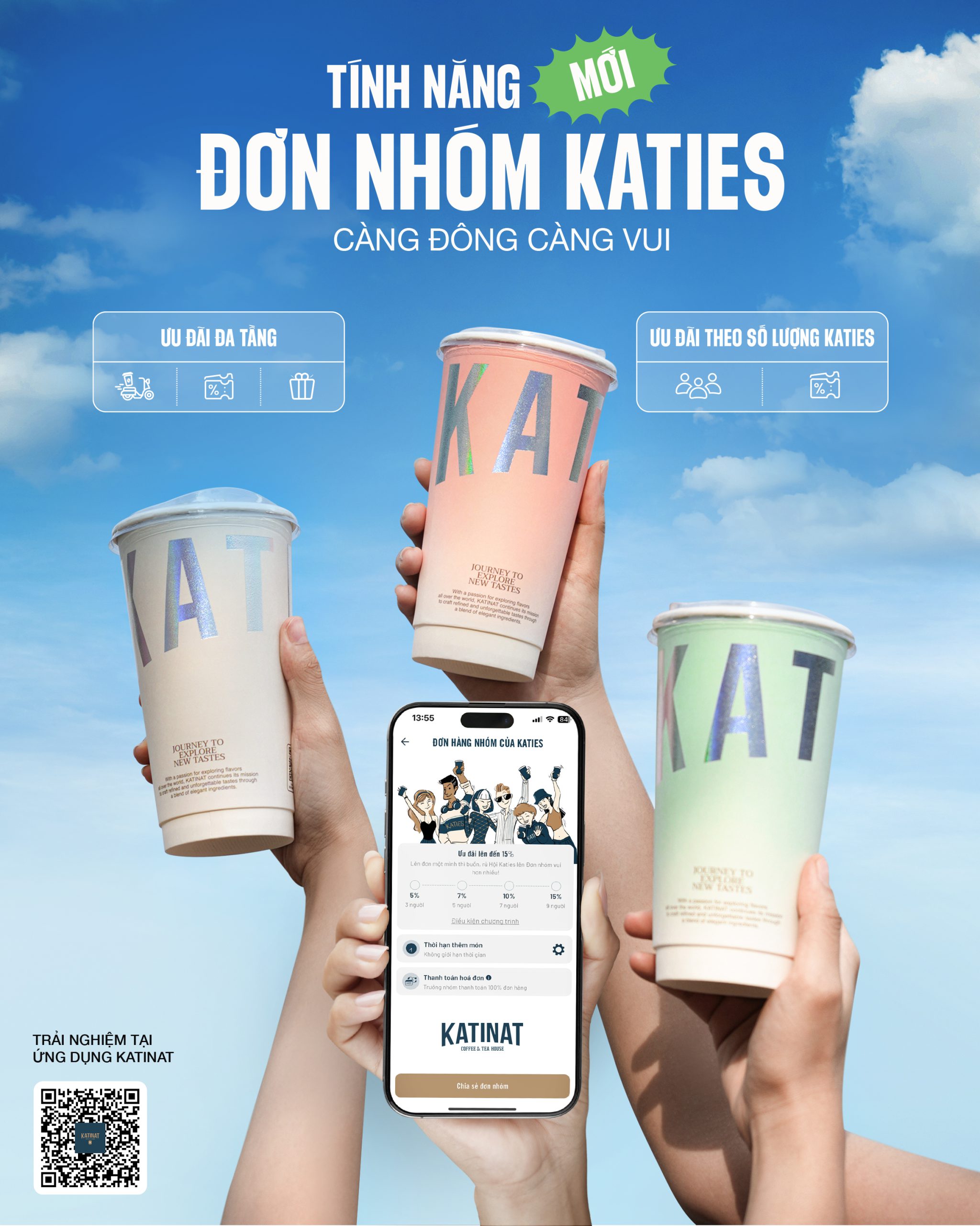 KATINAT CHÍNH THỨC RA MẮT TÍNH NĂNG MỚI “ĐƠN NHÓM KATIES”